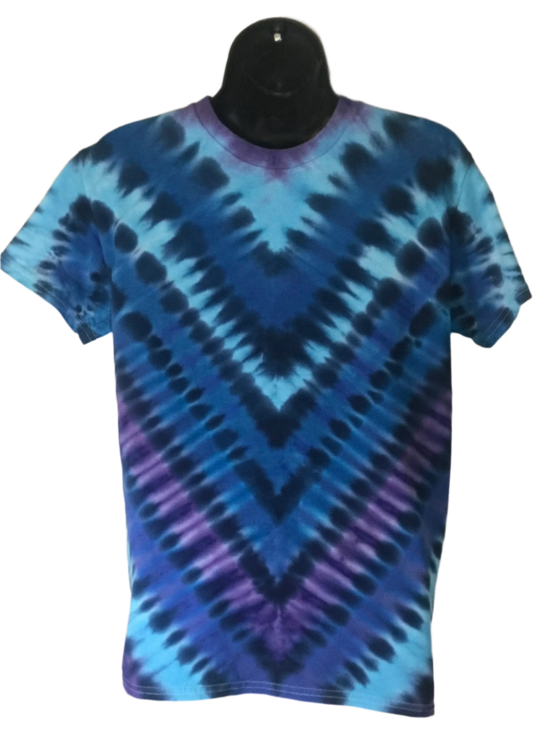 Adult Small Turquoise and Purple V # 009