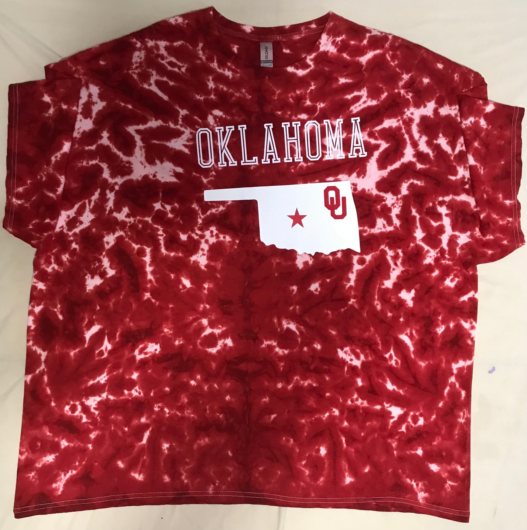 Adult 4 XL Oklahoma OU on a Red Scrunch #1115