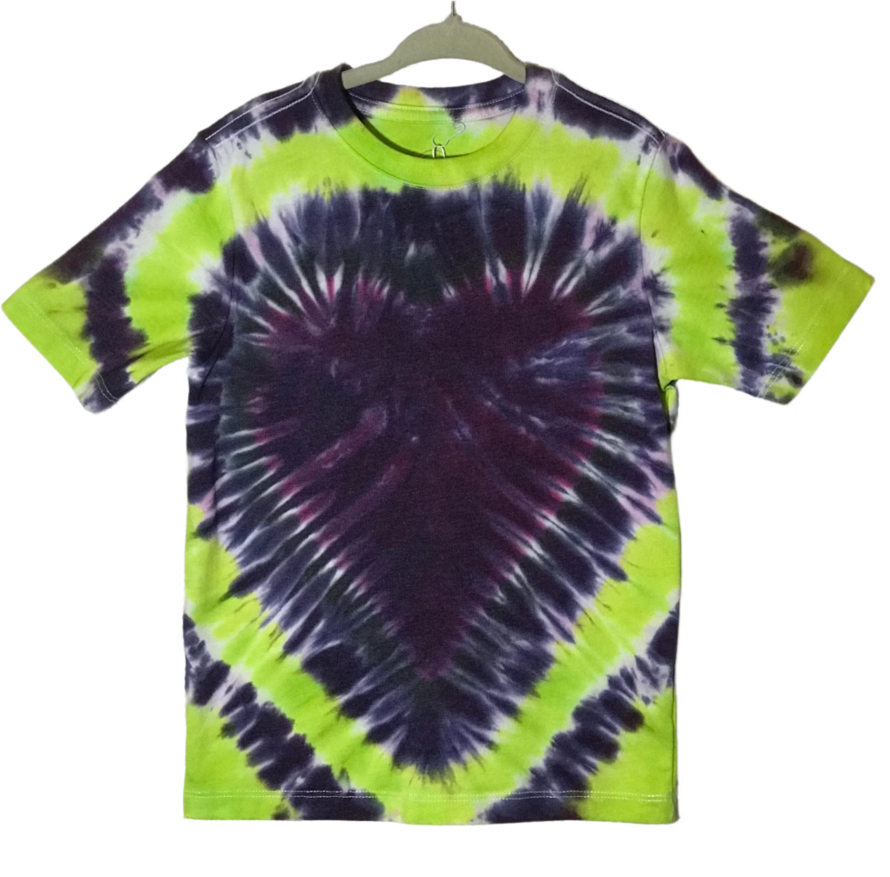 Toddler 4T/5T Lime/Black and Purple Heart #1459