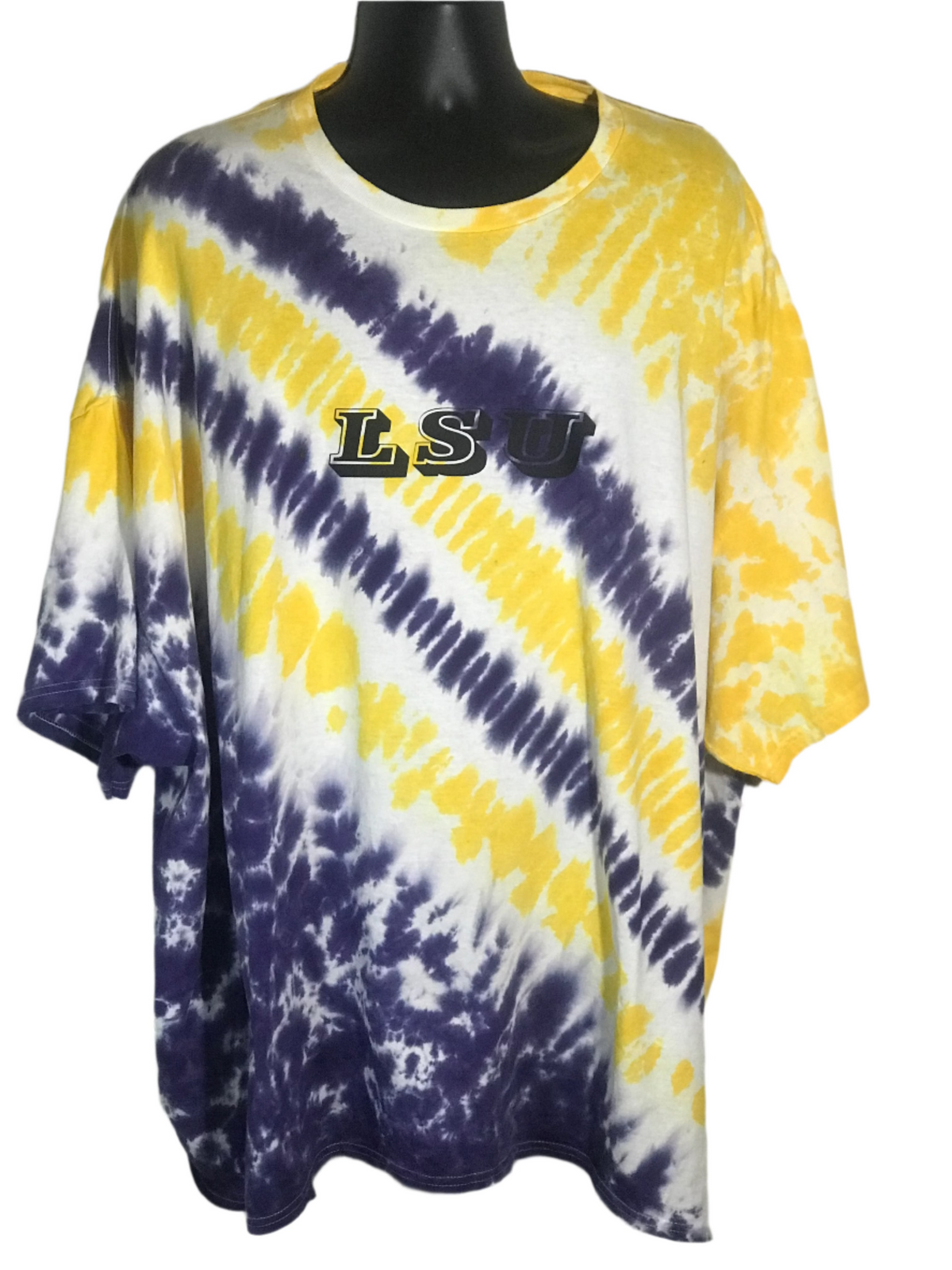Adult 5-XL Yellow and Purple Tire Track LSU #1503