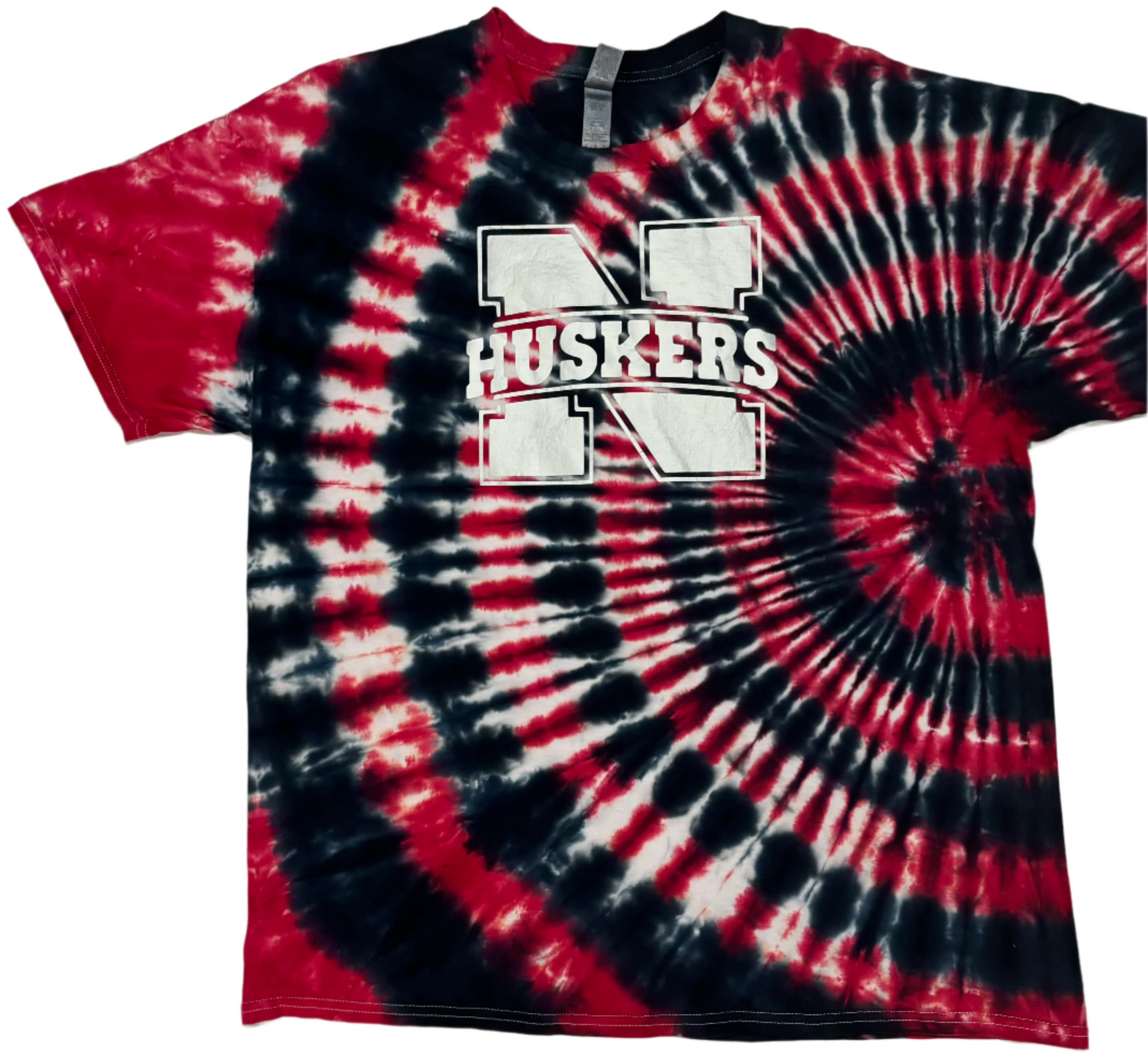 Adult XL Nebraska Huskers Red, Black & White Side Spiral #MO 91