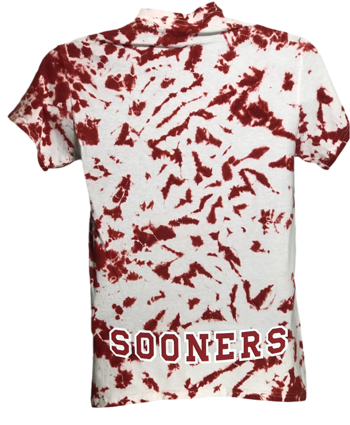 Adult Small Crimson and White Scrunch #015