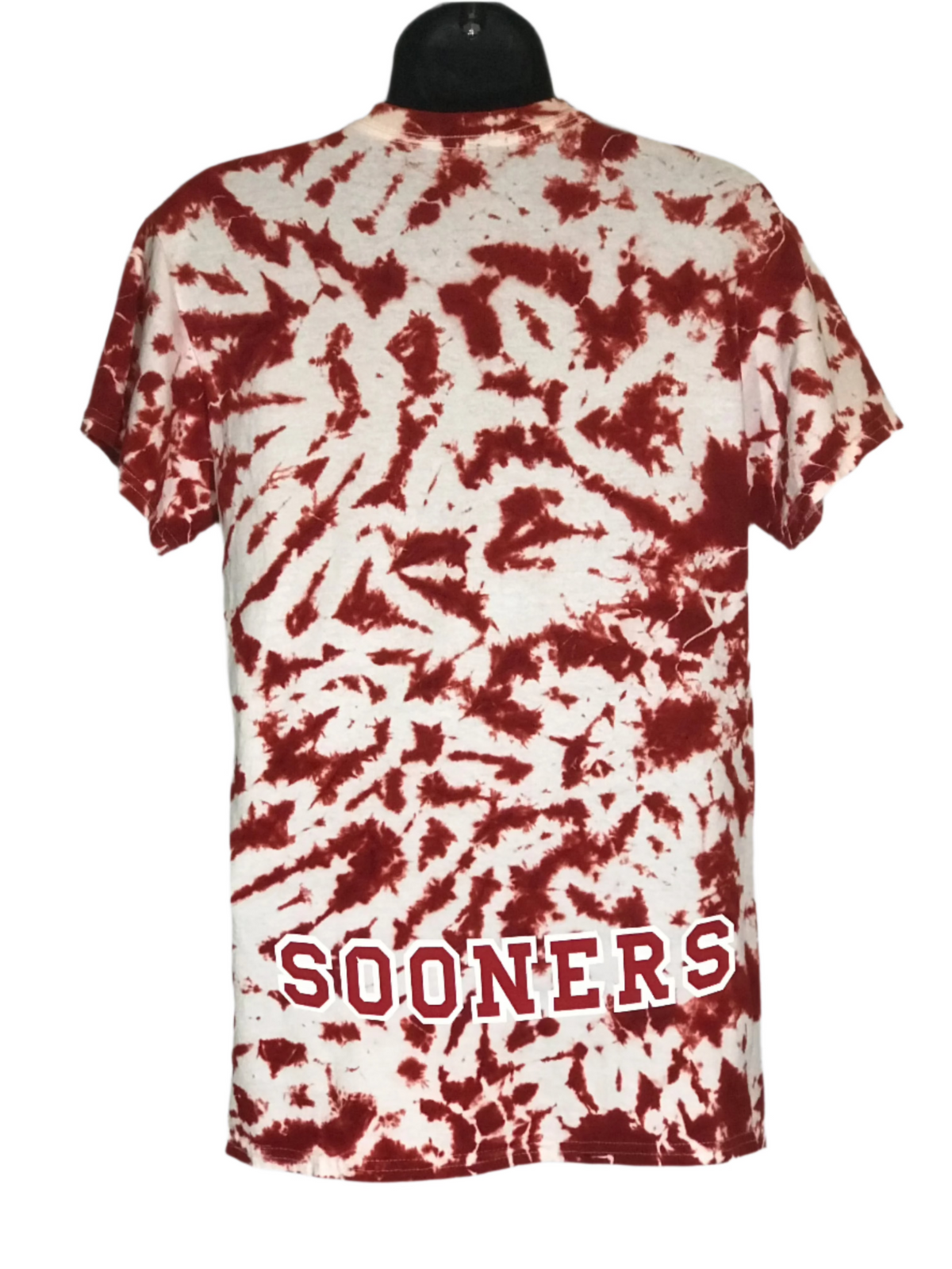 Adult Small Crimson and White Scrunch #016