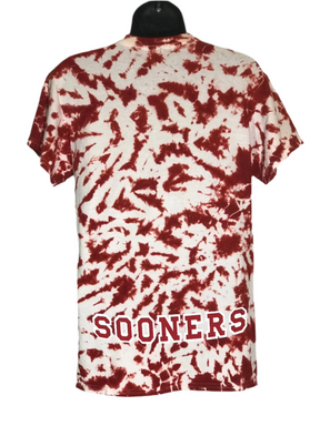 Adult Small Crimson and White Scrunch #016