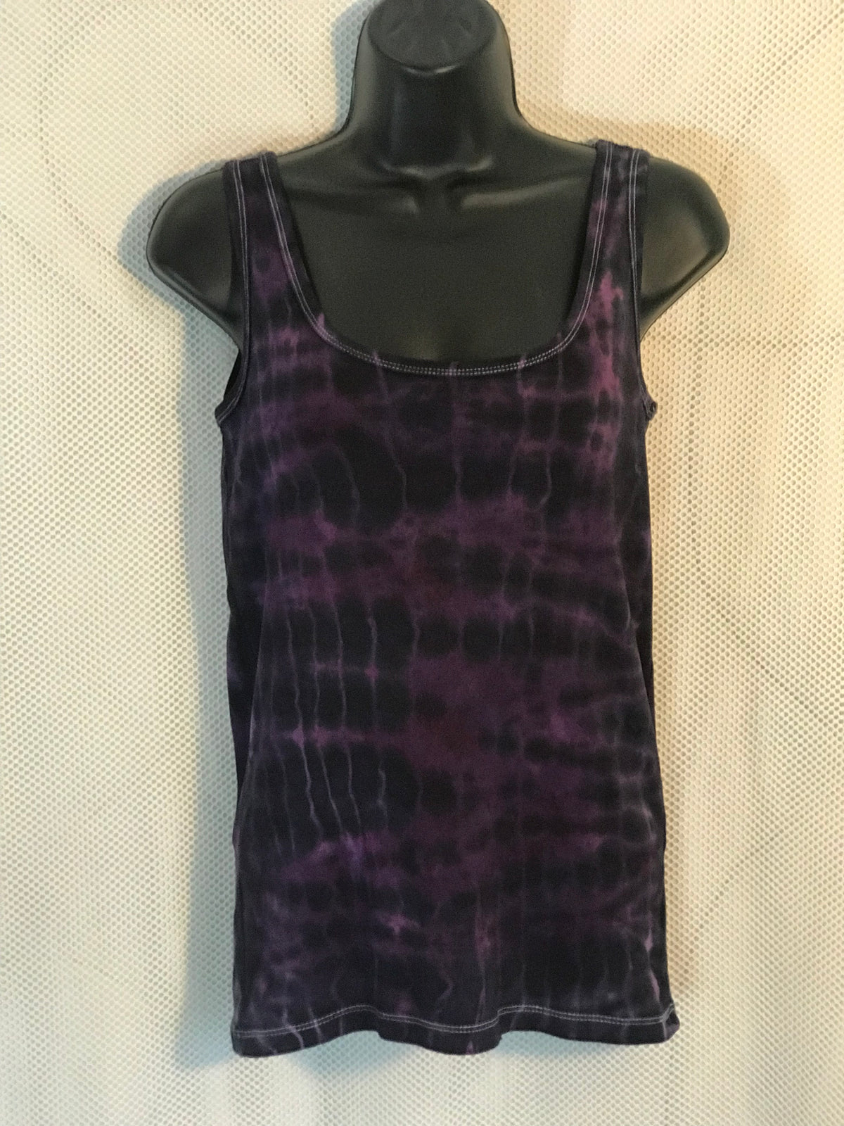 Adult Small Black and Purple Womens Tank #038