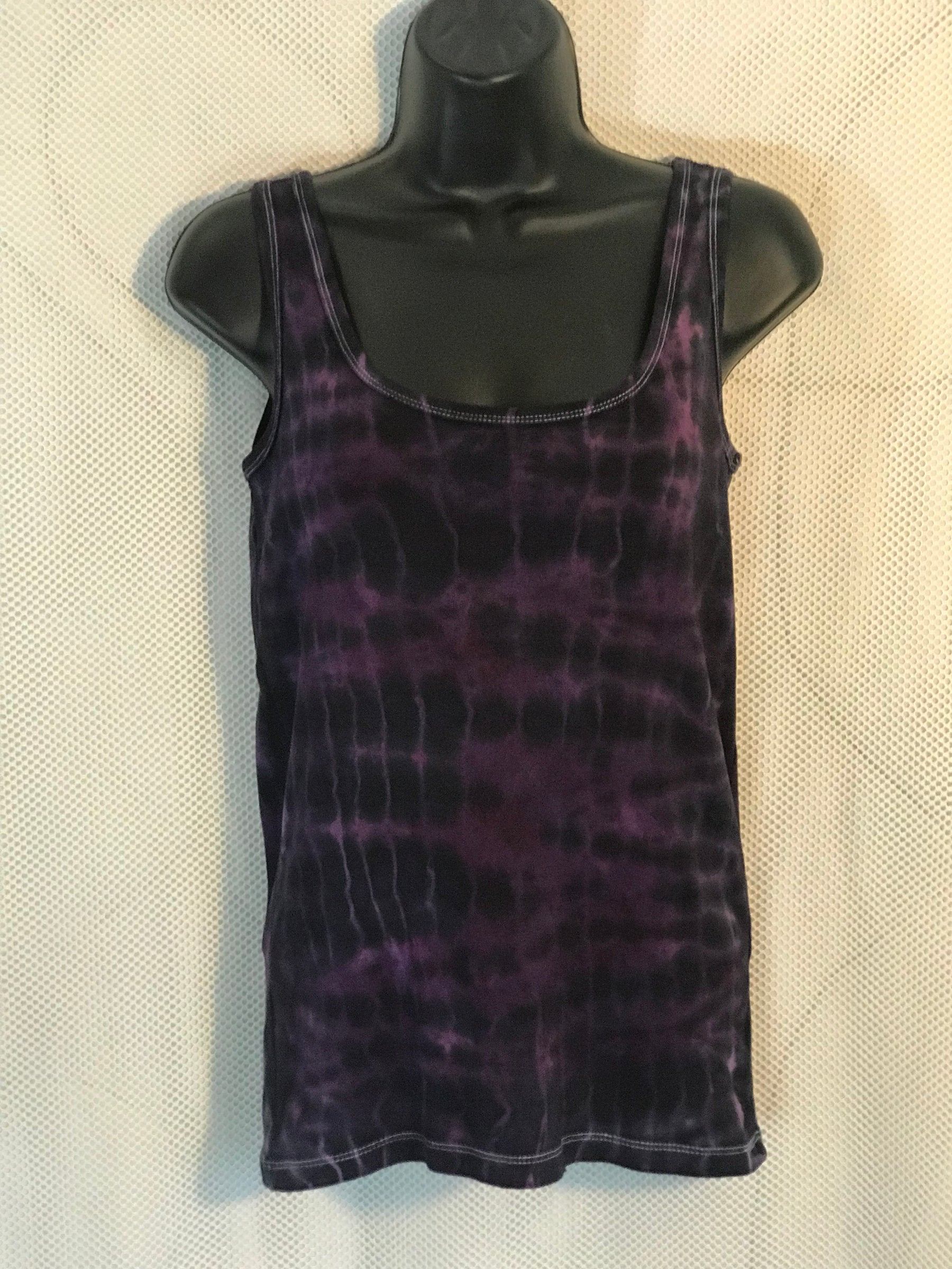 Adult Small Black and Purple Womens Tank #038