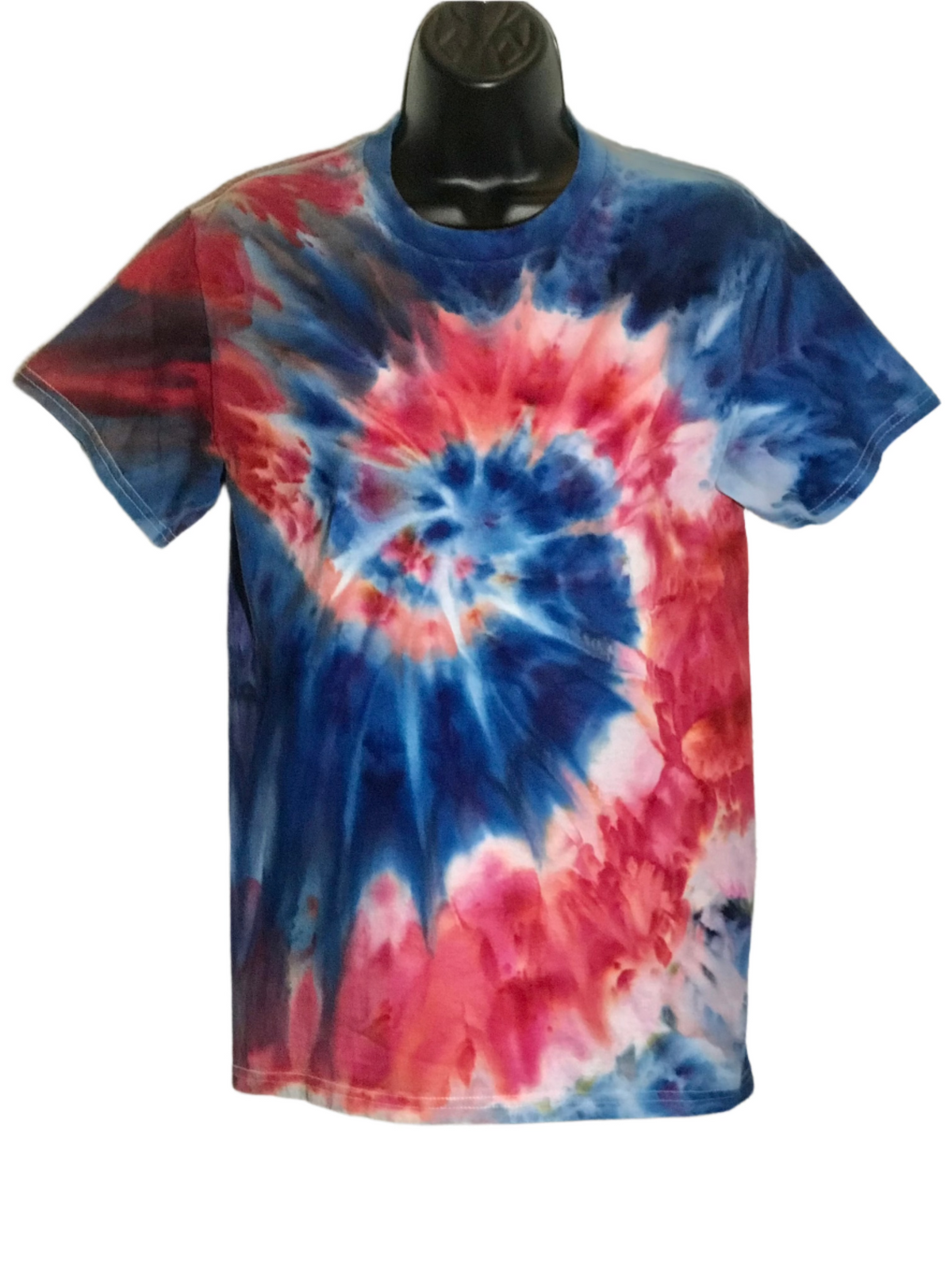 Adult Small Light Blue and Pink Spiral #051