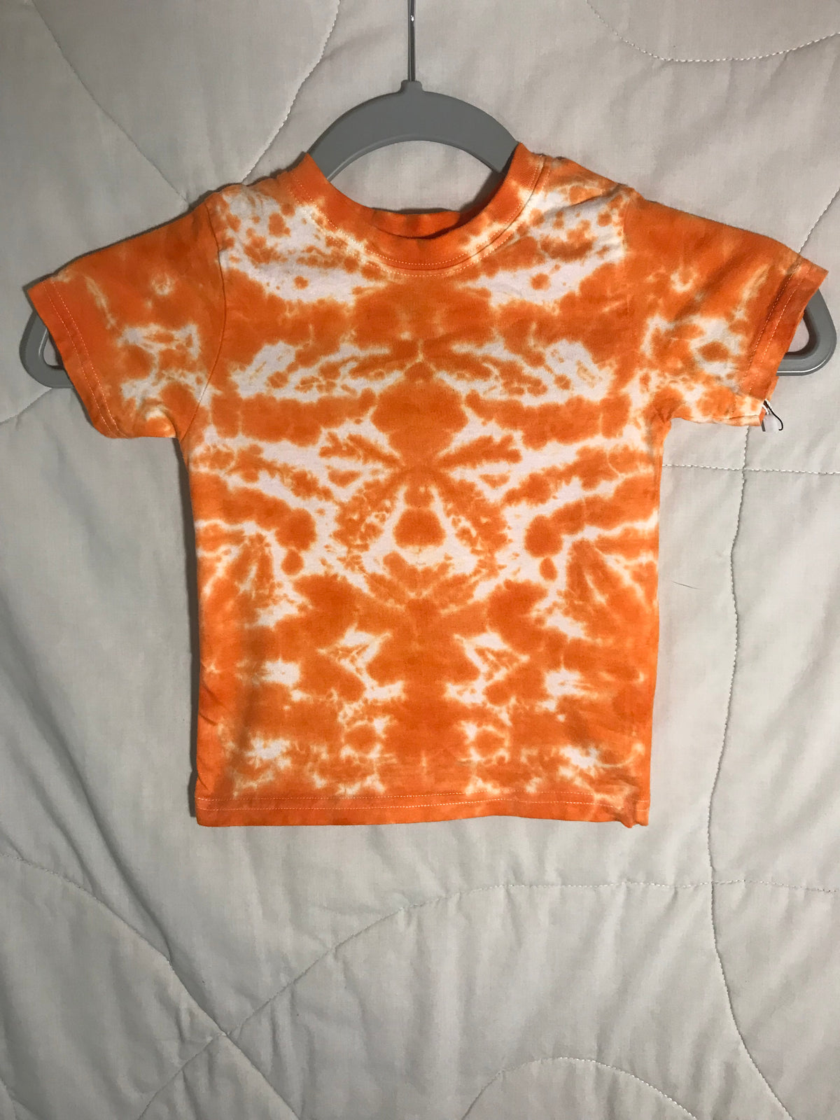 Toddler 2T Orange and White Scrunch #1236