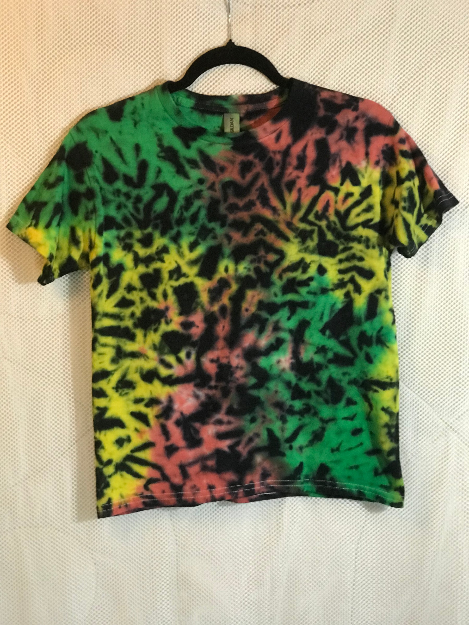 Youth Medium Green Yellow Red and Black Scrunch #1358