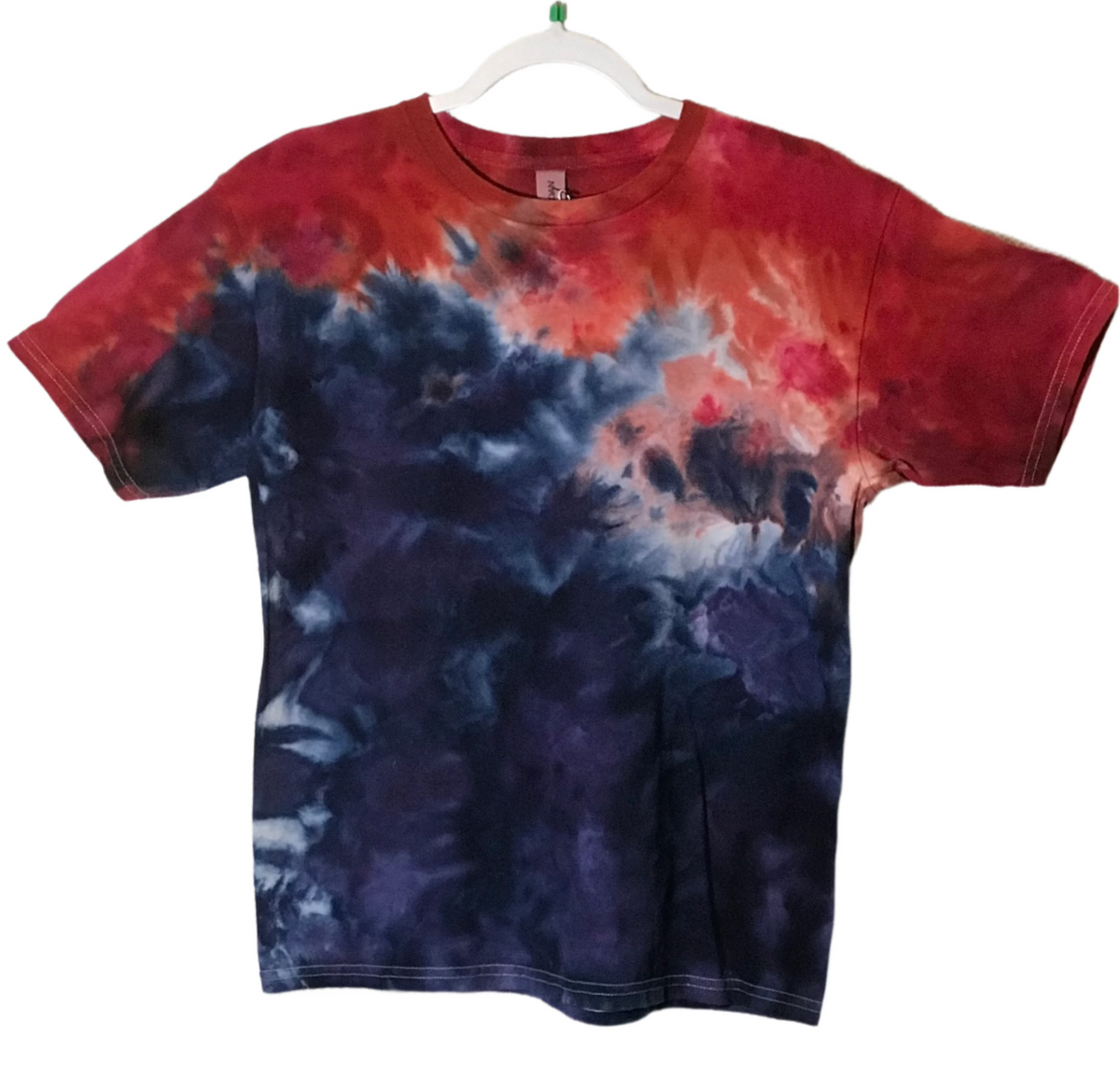 Youth XL Red White & Blue Ice Dye #1407