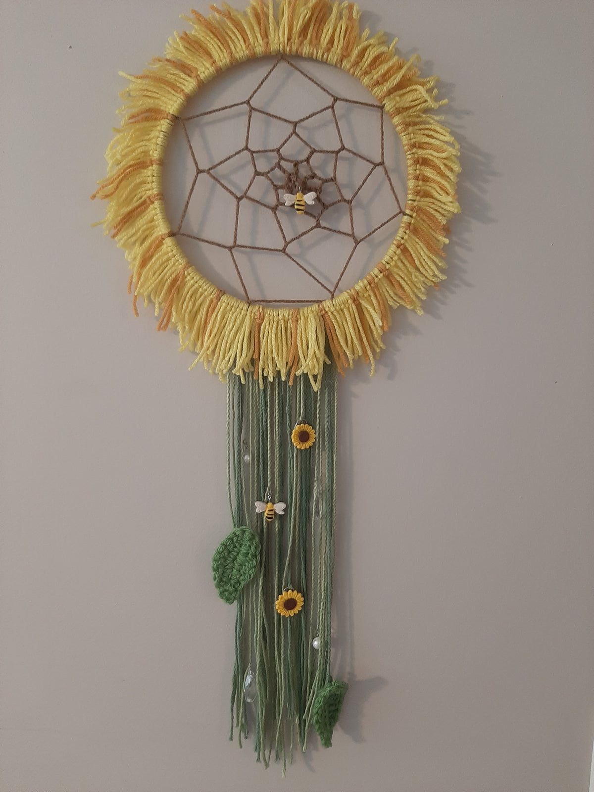 Wall Hanging 8" Honey Bee Light Sunflower SA #20