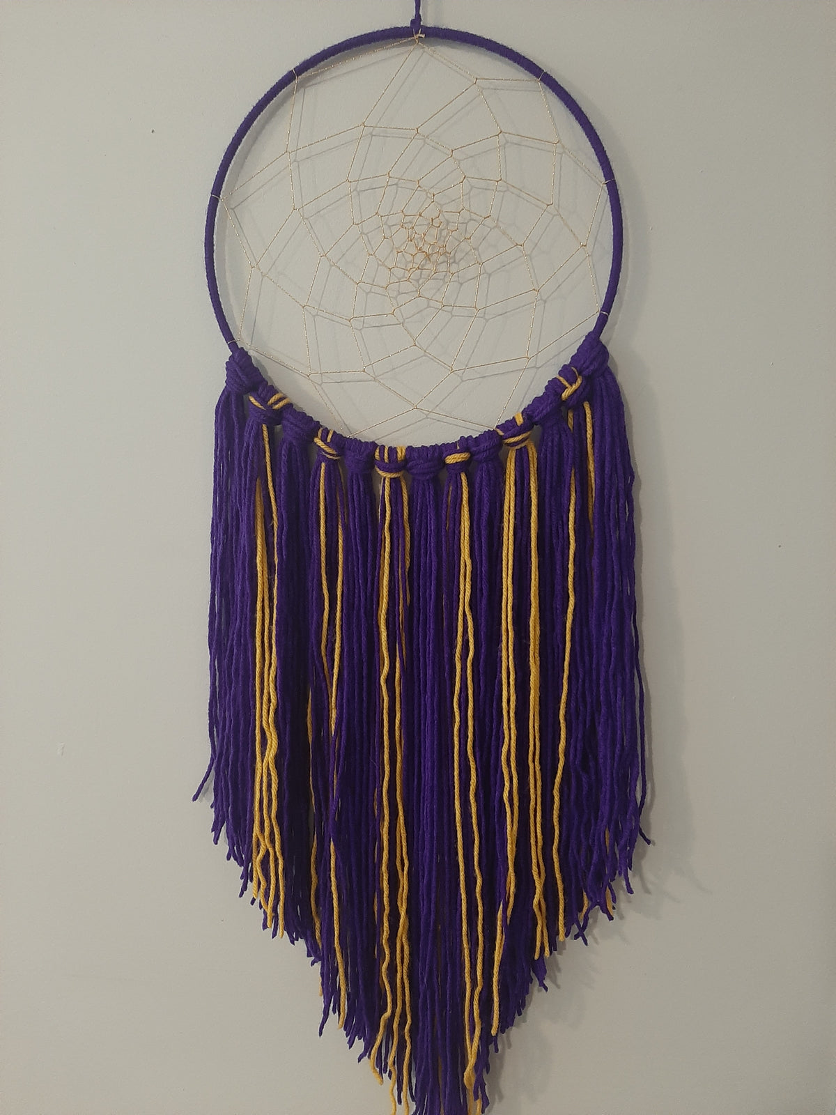 Wall Hanging 18" Purple and Gold Full Circle SA #39