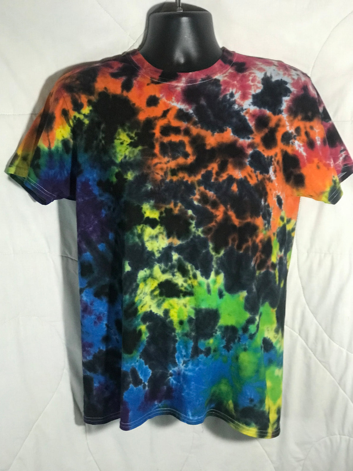 Adult Medium Iced Black Rainbow #215