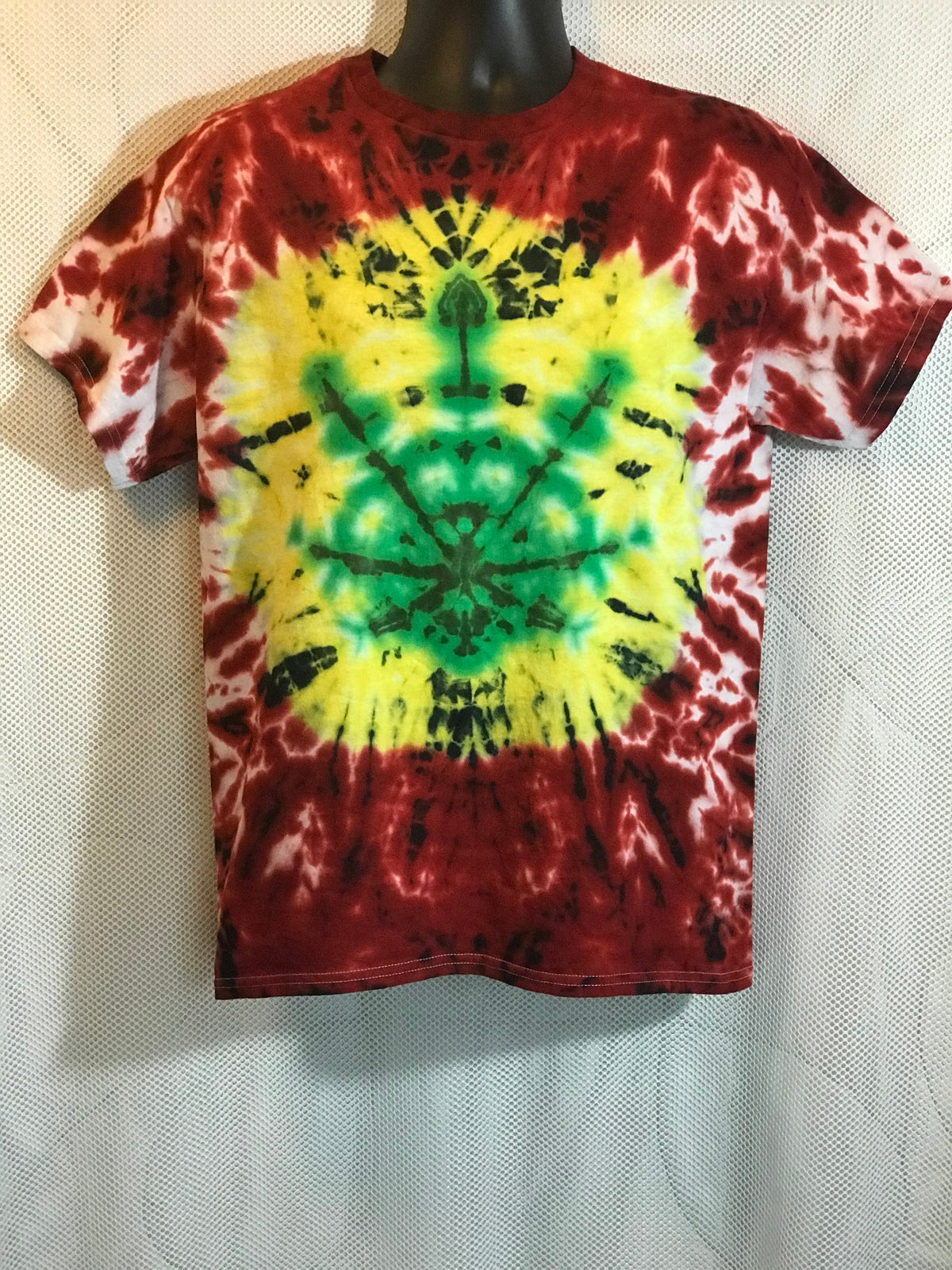 Adult Medium Red and Yellow With Flower #245