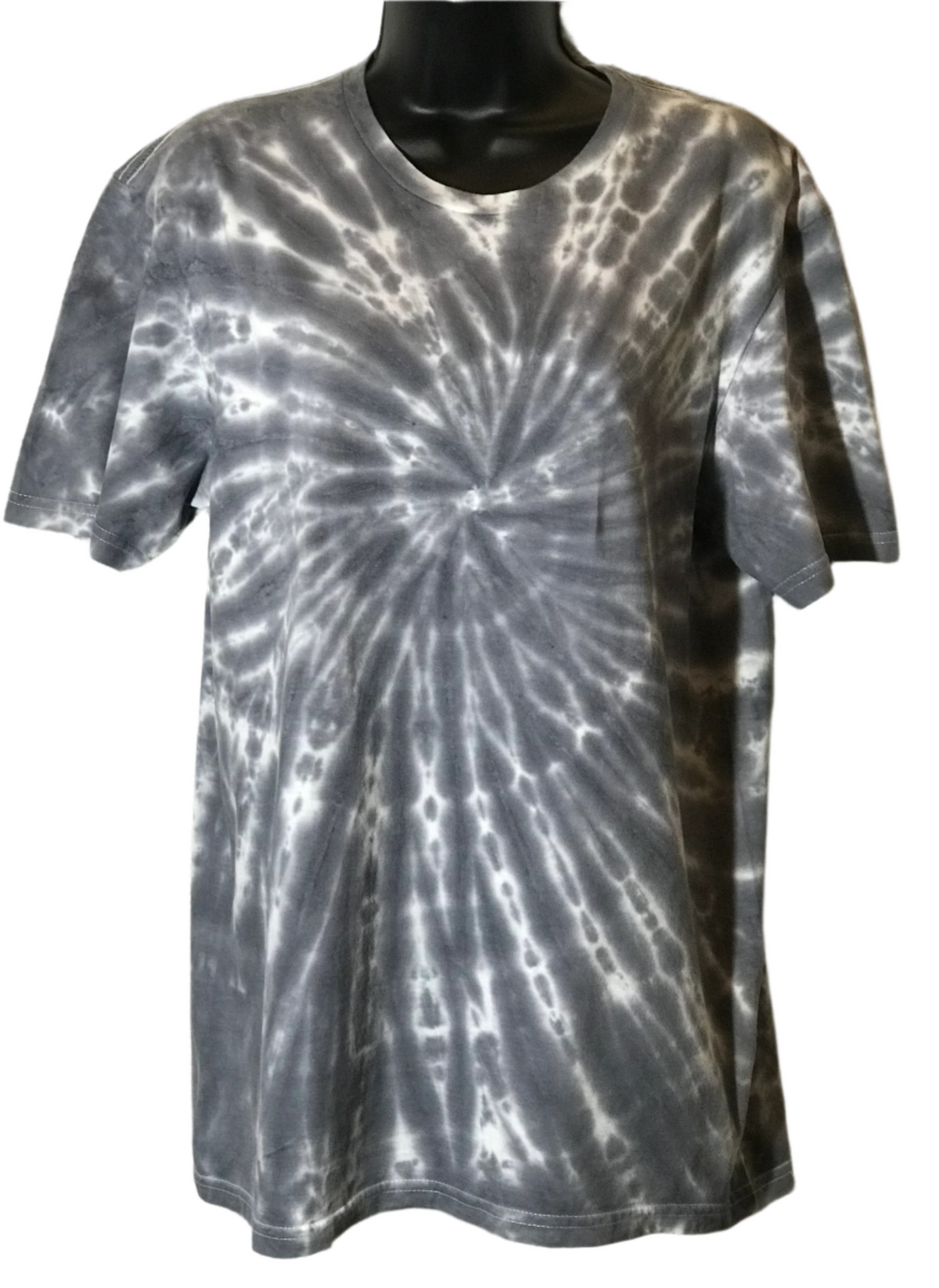 Adult Medium Gray & White Spiral #271