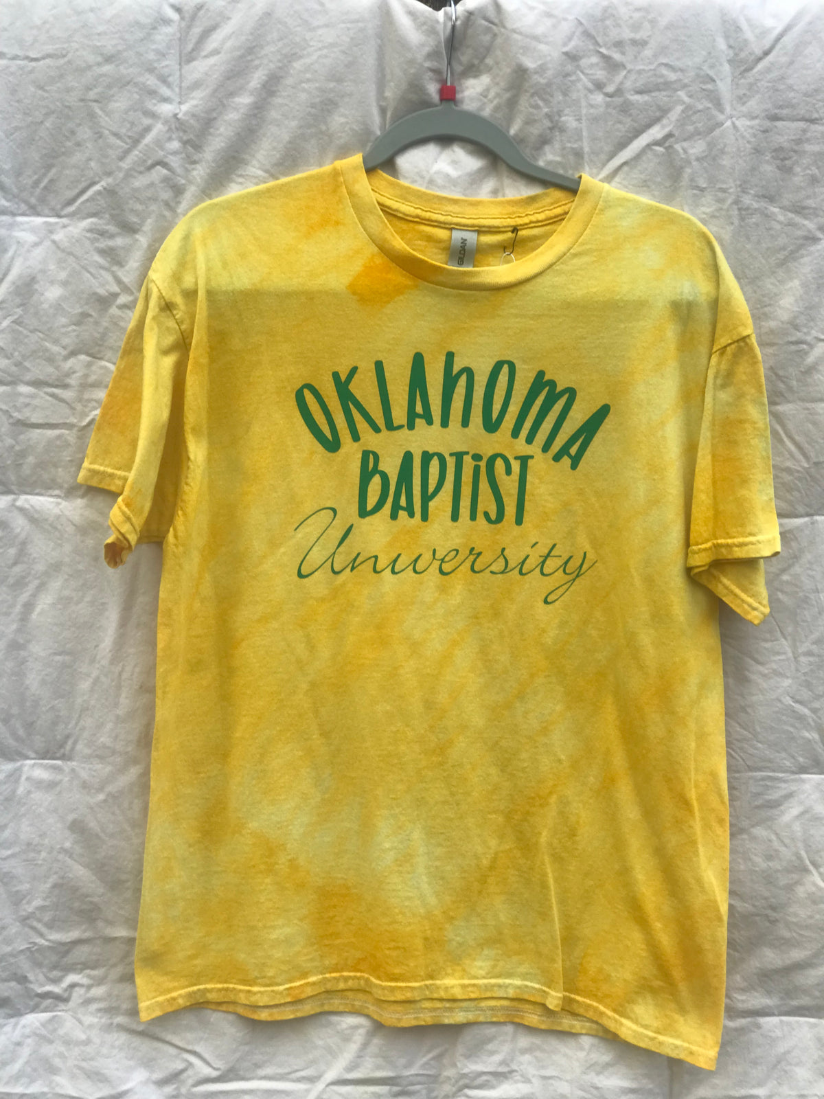 Adult Large Yellow Oklahoma Baptist University #449