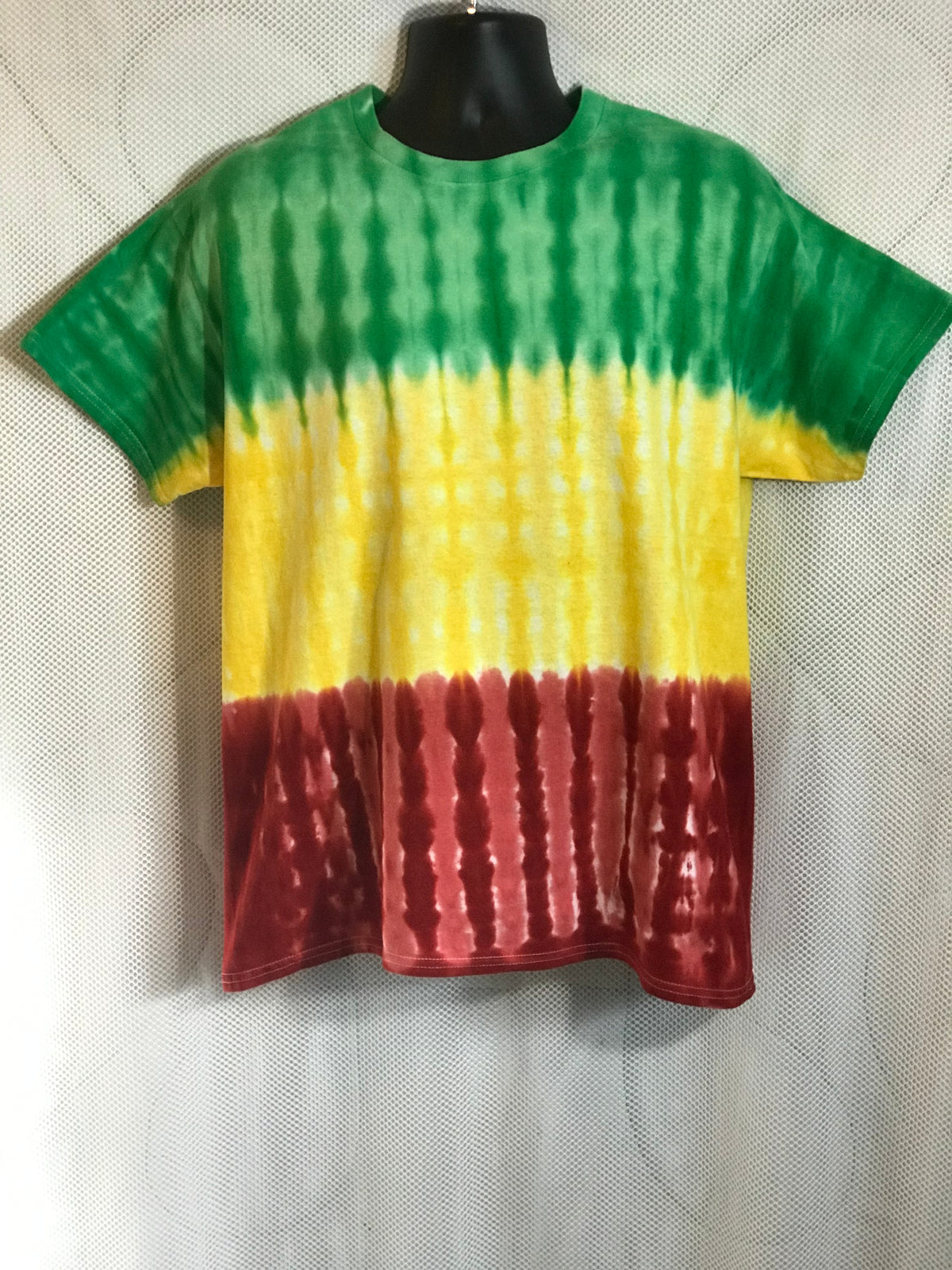 Adult Large Green Yellow Red Horizonal Stripe #460