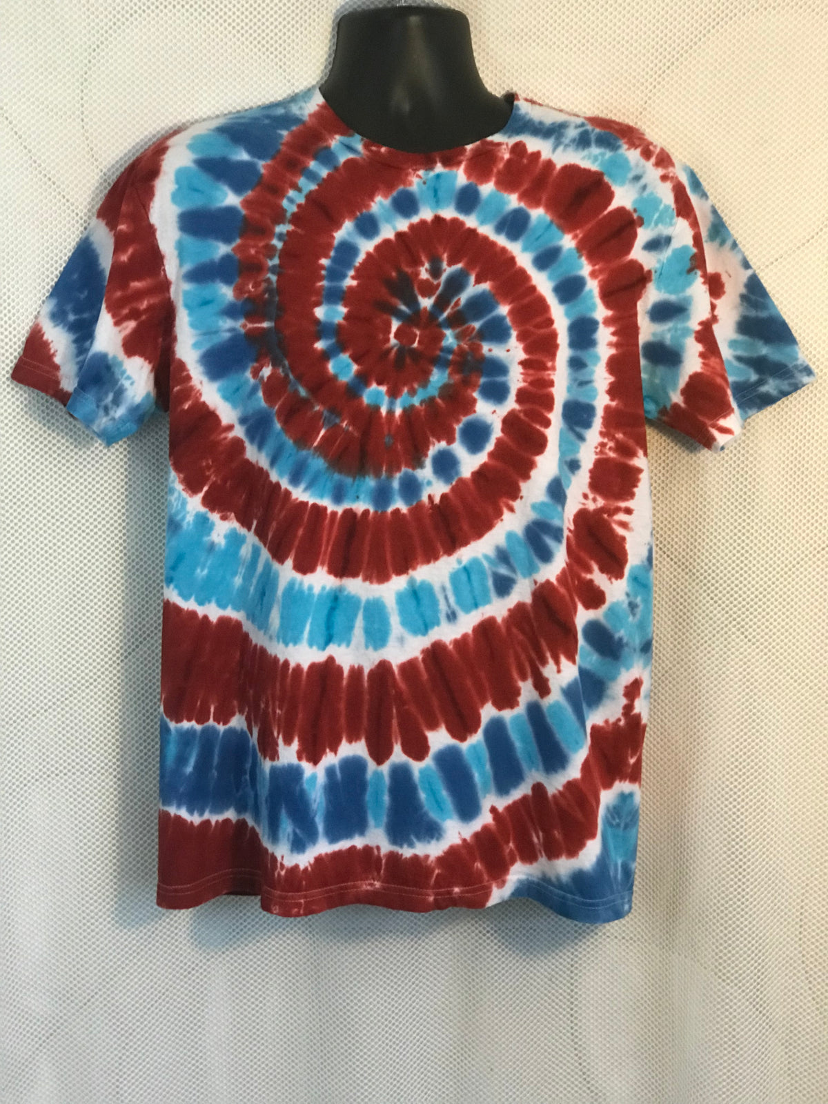 Adult Large Red White and Blue Spiral #470