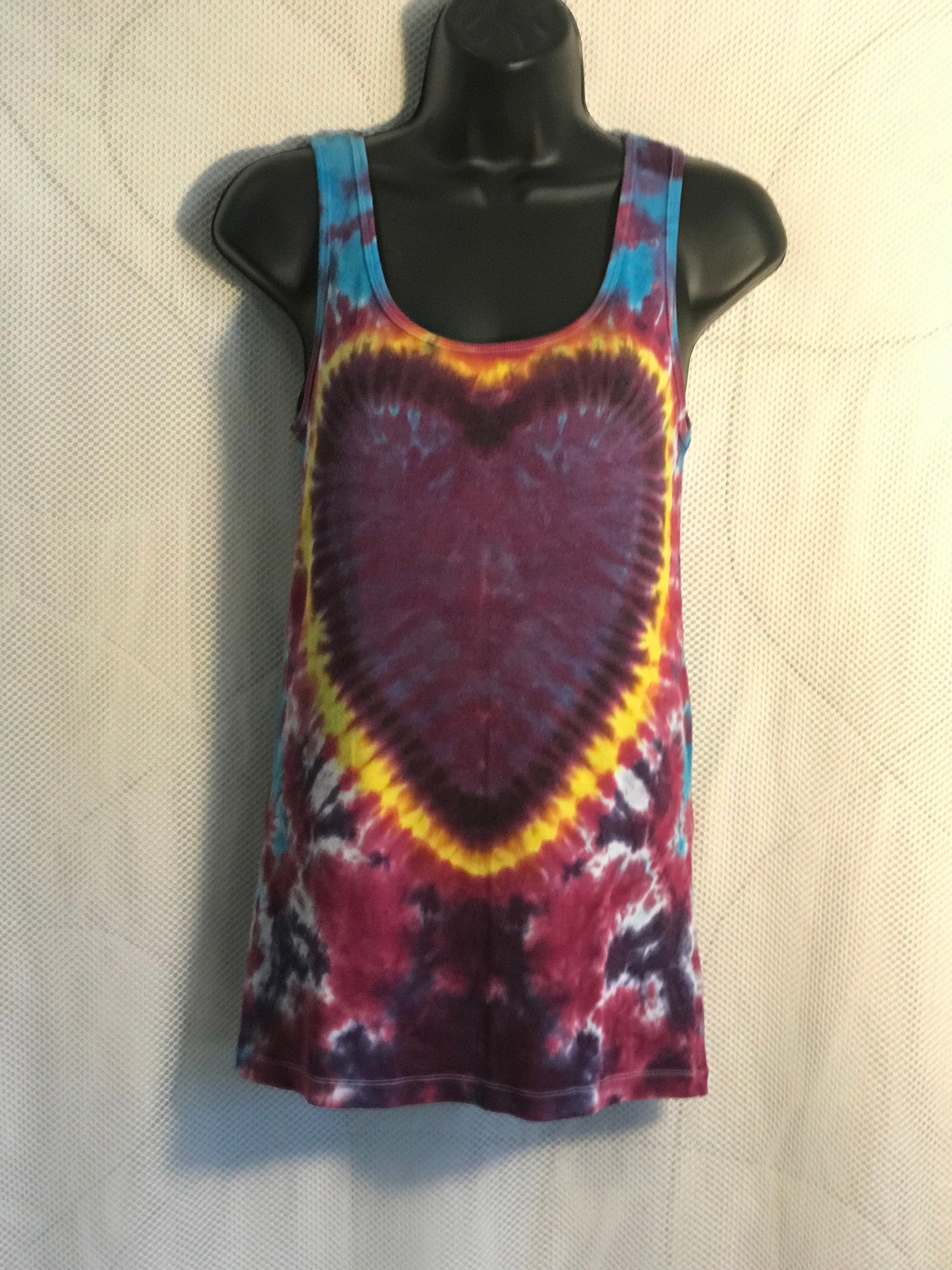 Adult Large Purple Heart Womens Tank #476