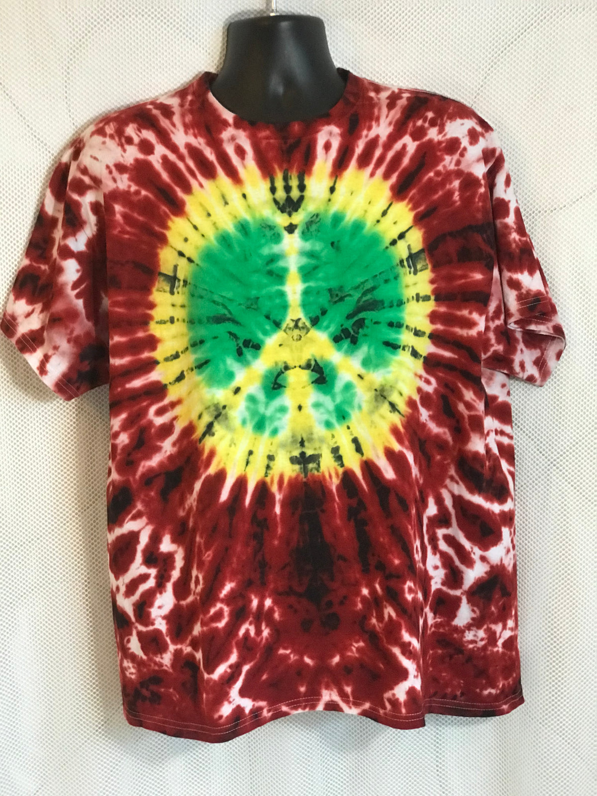 Adult XL Red Yellow Green Peace Sign #670