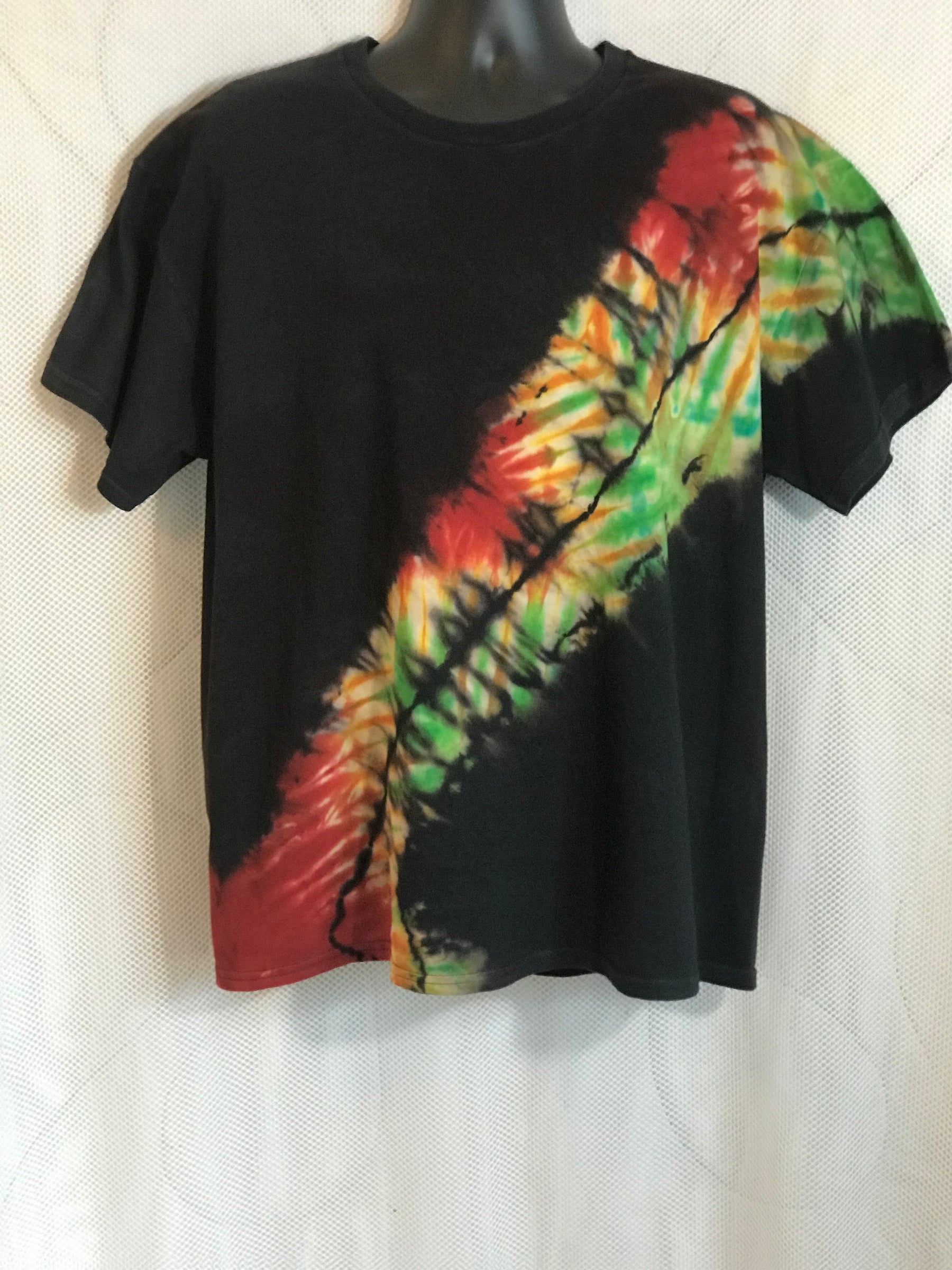 Adult XL Black With Red Green and Yellow Stripe #675