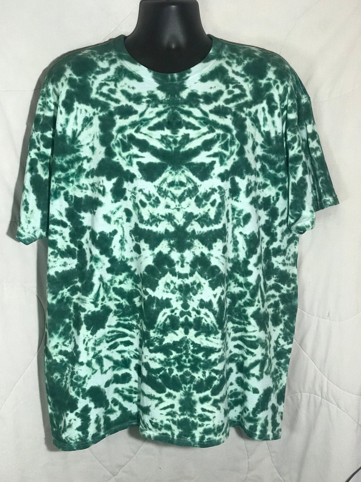 Adult 2-XL Green and White Scrunch #853