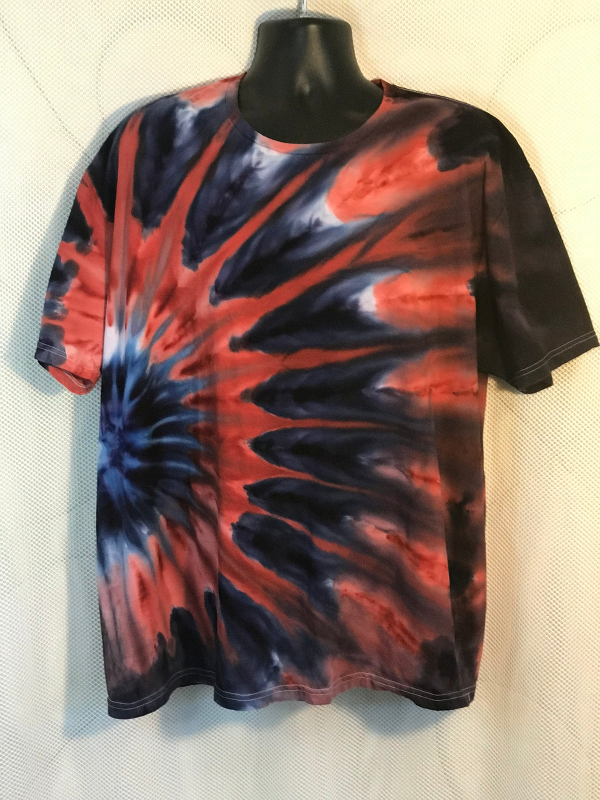 Adult 2-XL Red White and Blue Side Starburst #863