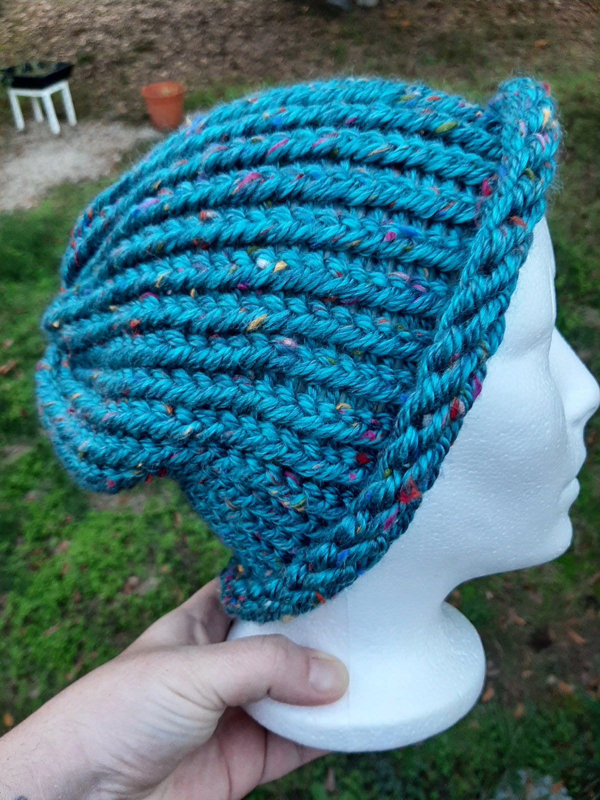 Adult Knit Turquoise Variegated SA #79