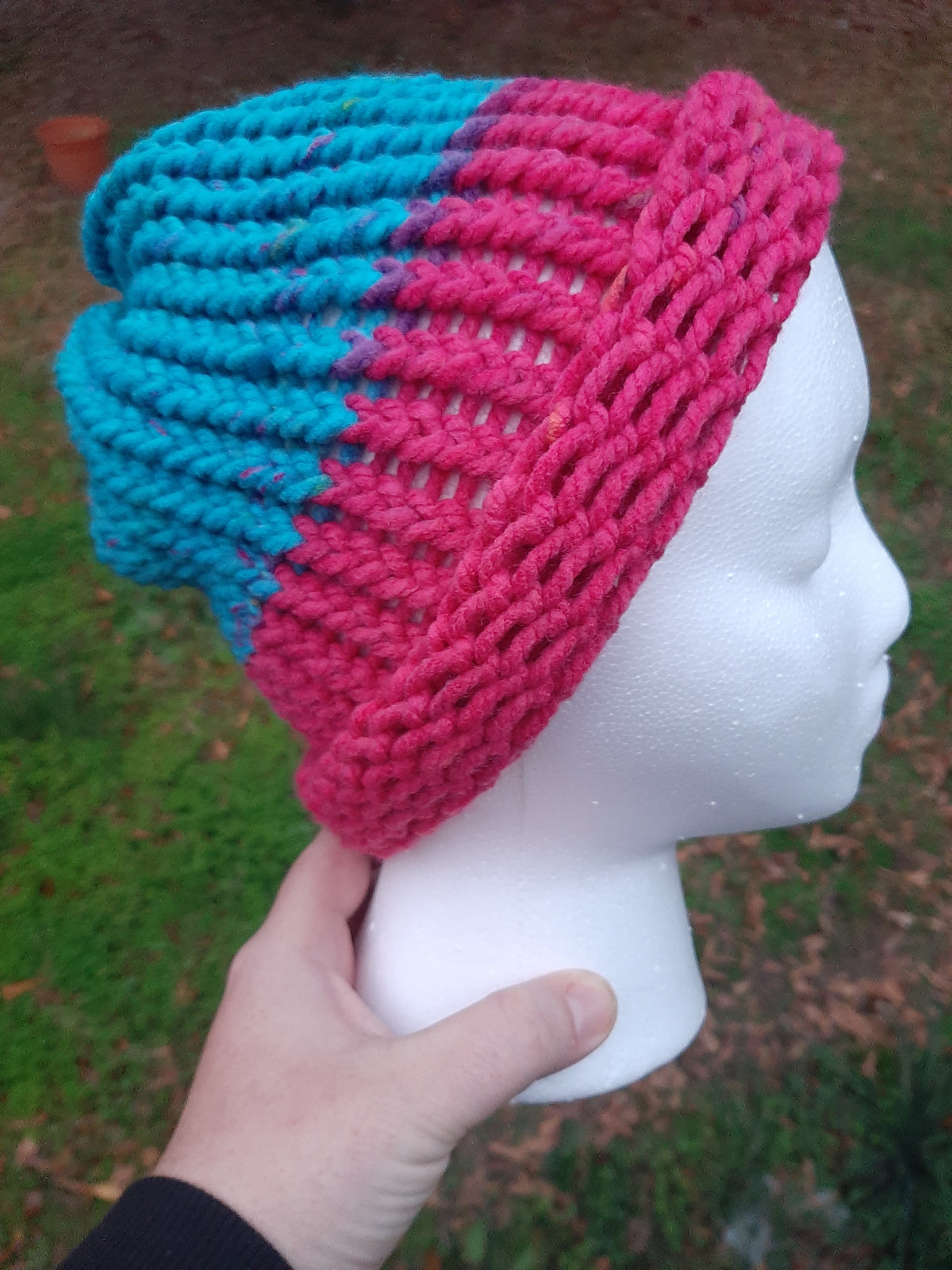 Youth Knit Pink and Teal SA #92