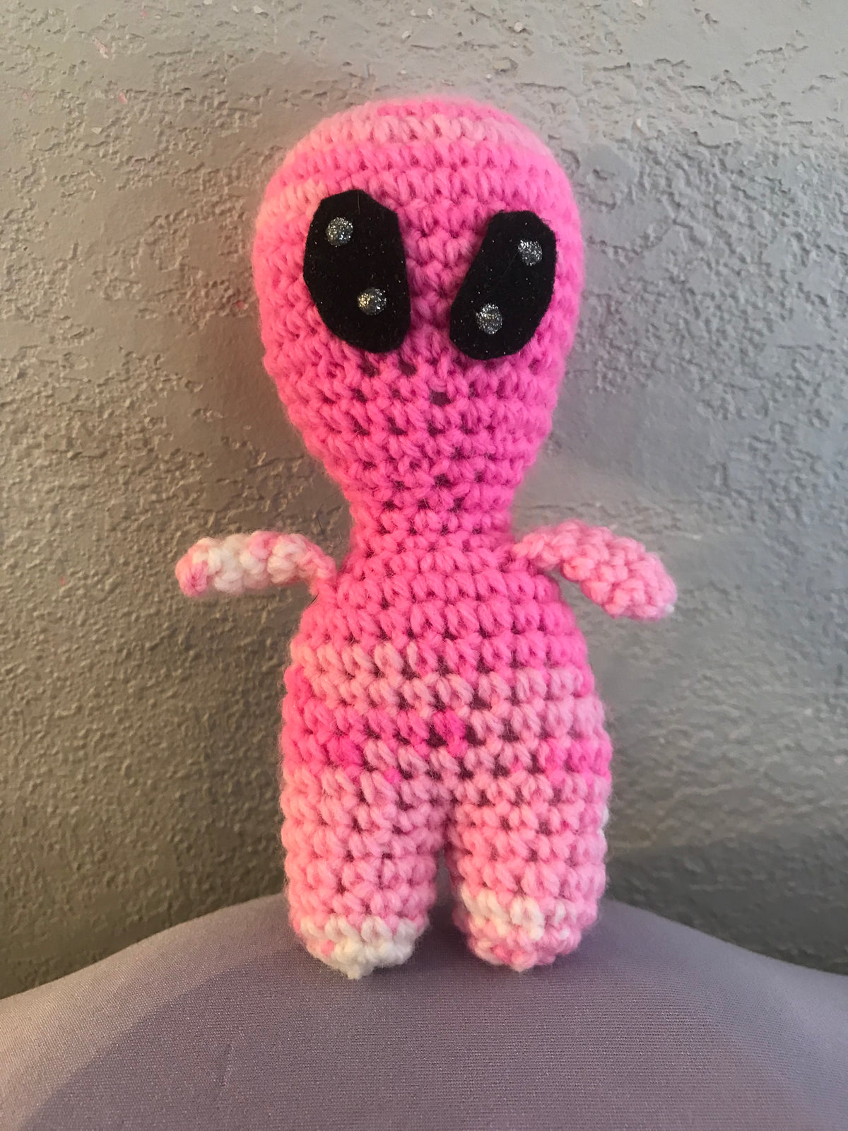 Crochet 6" Pink Alien SC #49