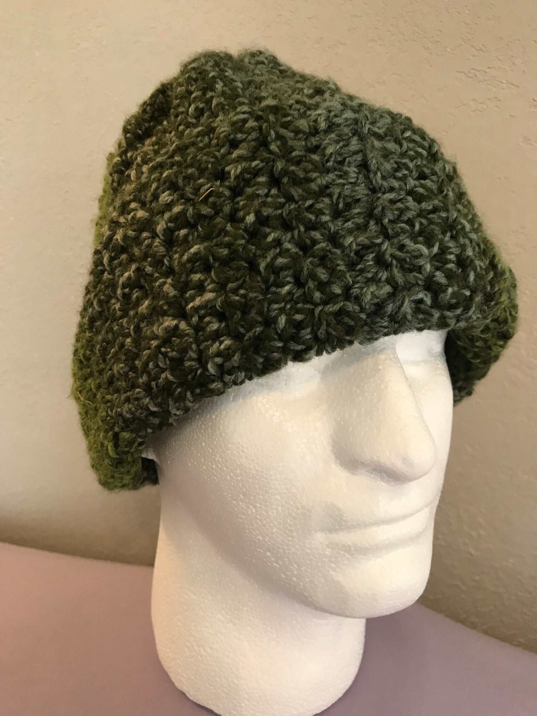 Adult Crochet Green Variegated SC #2