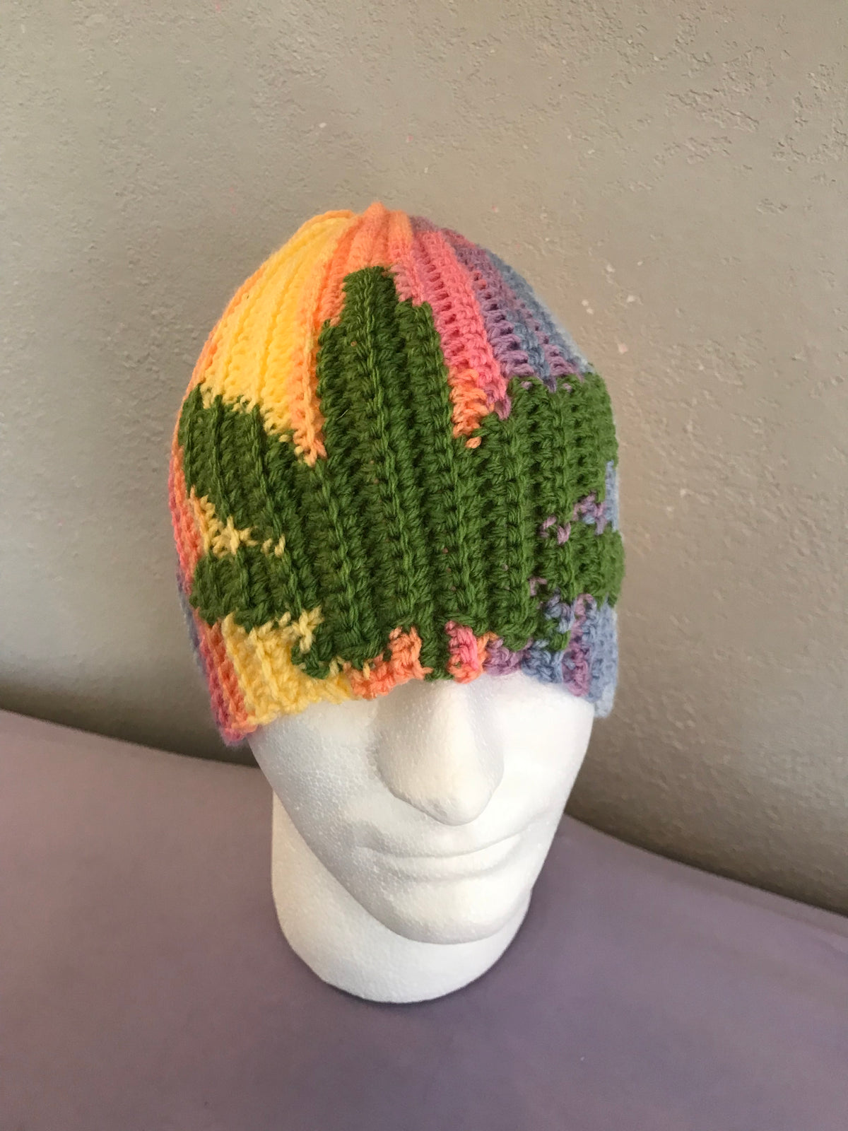 Adult Crochet Medicine Leaf SC #6