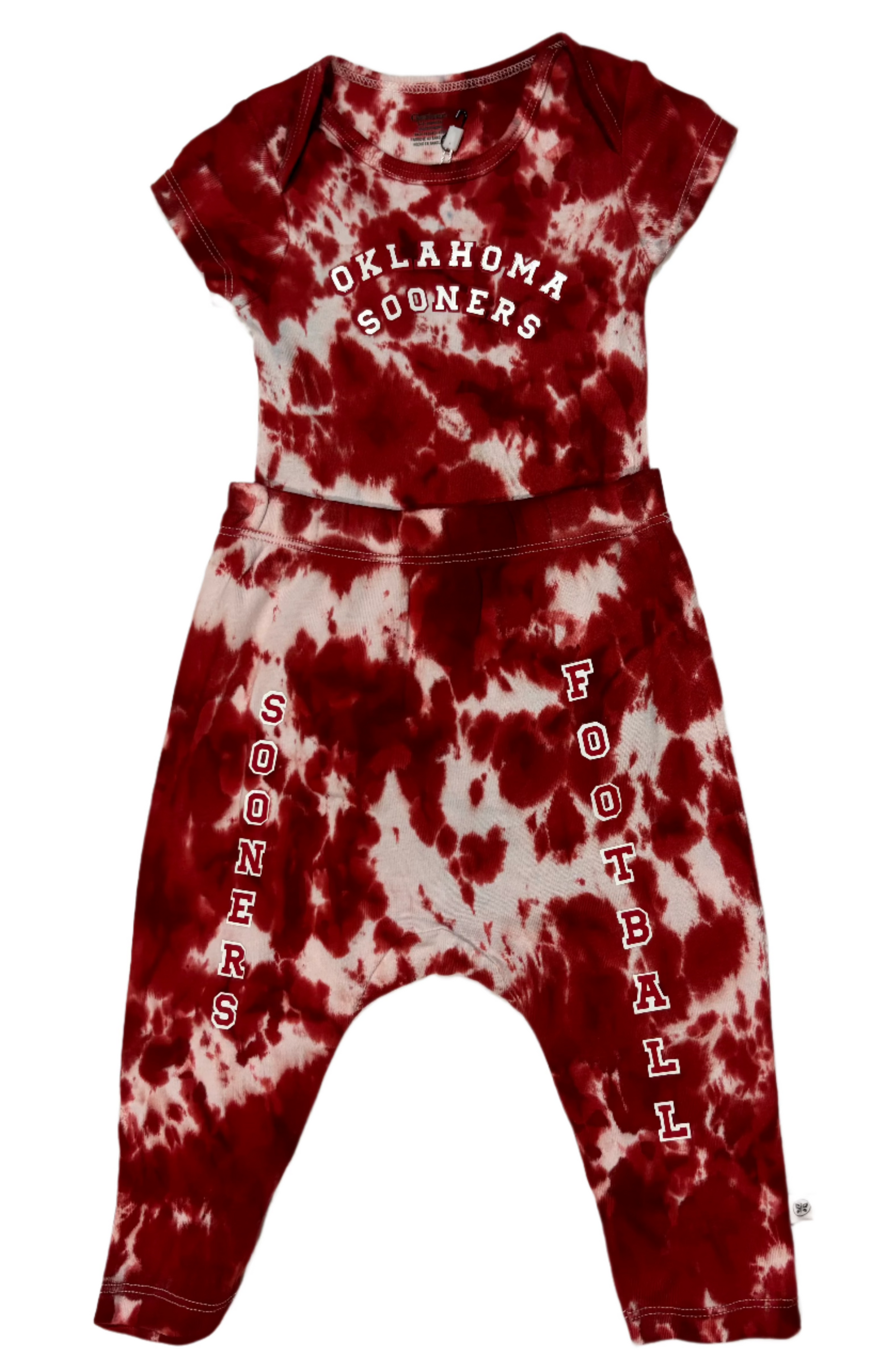 Infant 12 M Oklahoma Sooners Onesie With Pants #WE 049