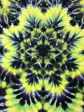 Tapestry 54"x42" Lime, Yellow, Purple, Turq. & Blk Starflower #WE 150