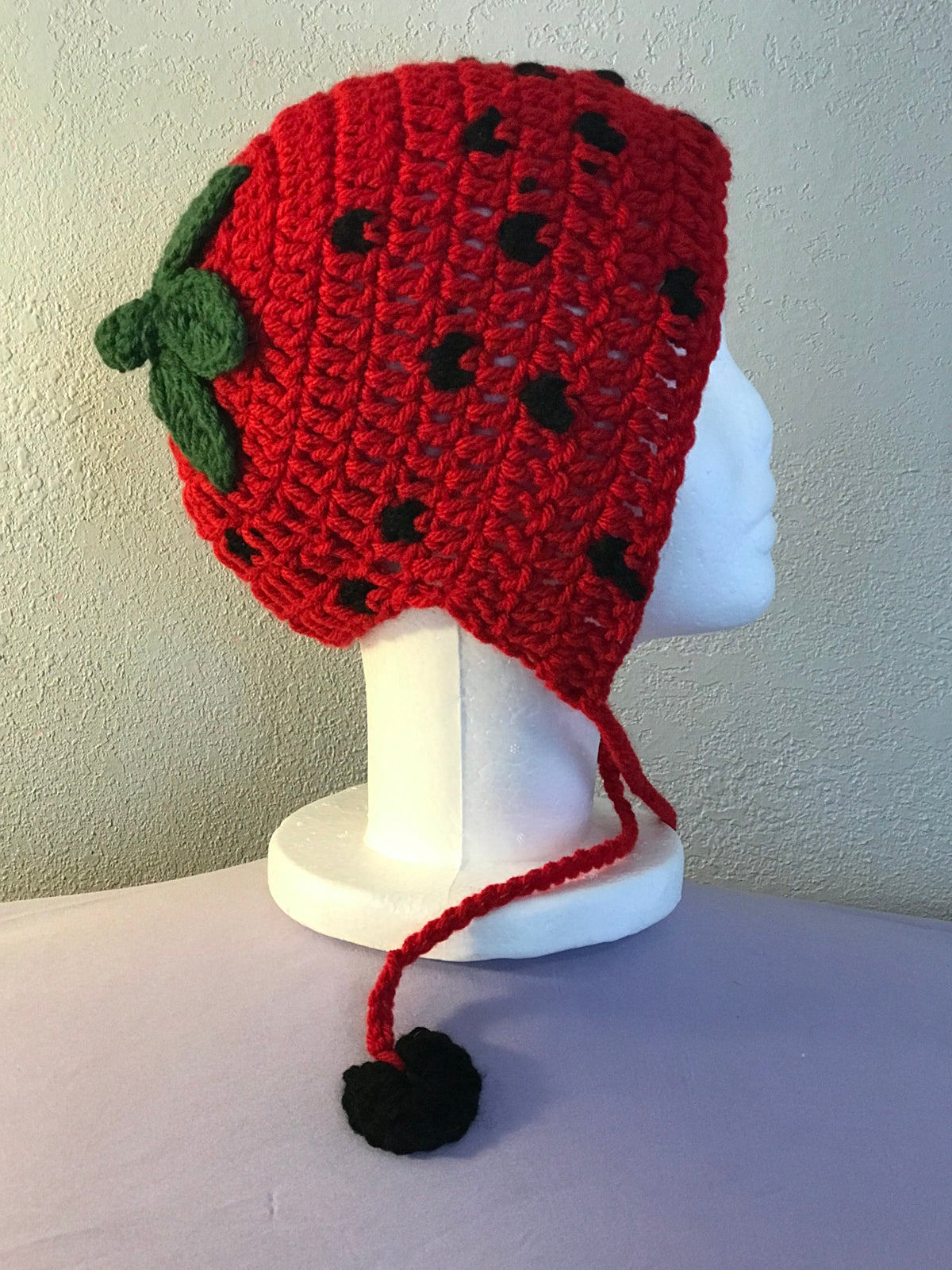 Crochet Strawberry Bonnet #Z005