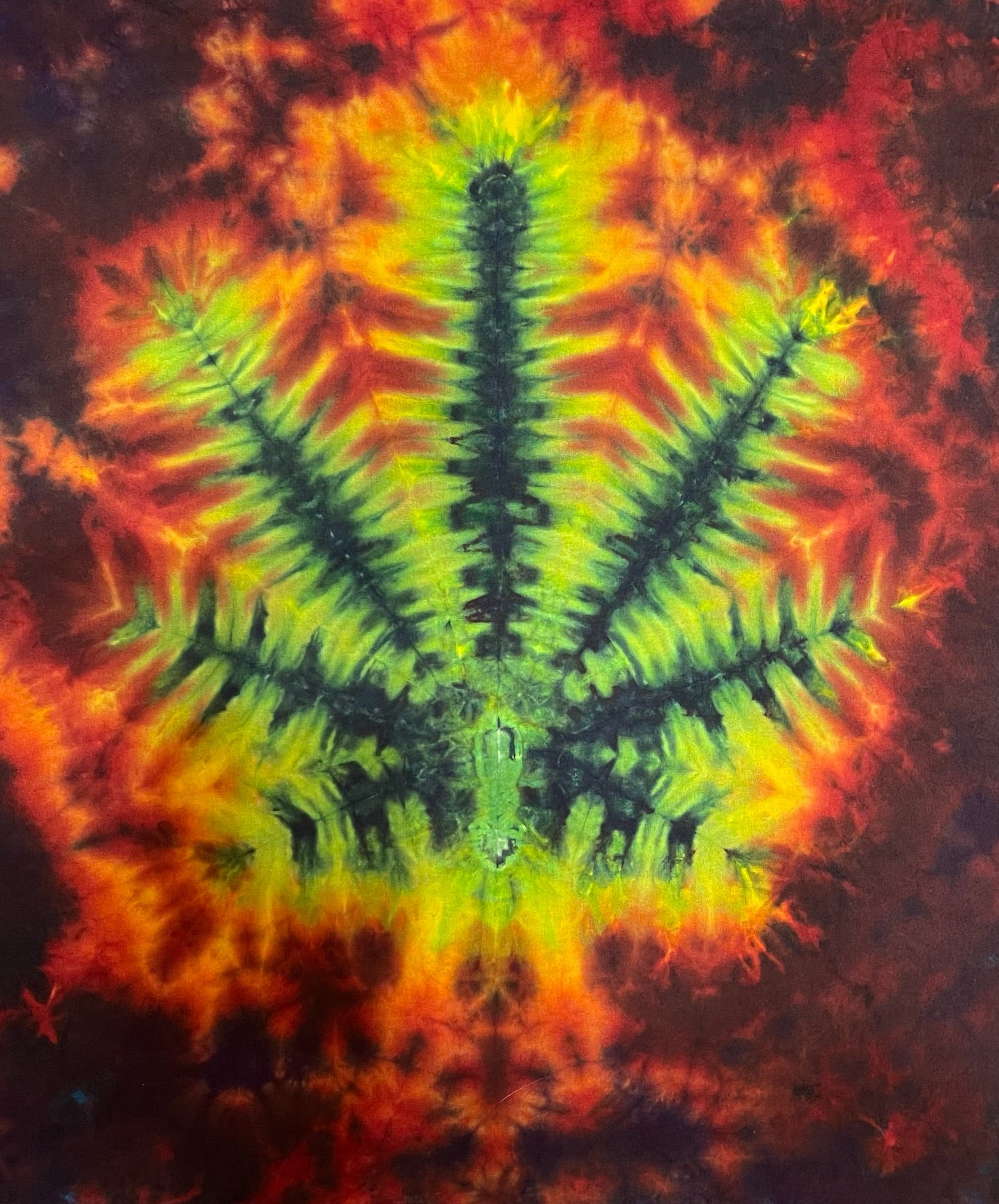 Bandana 22" x 22" Fire Leaf BA #055