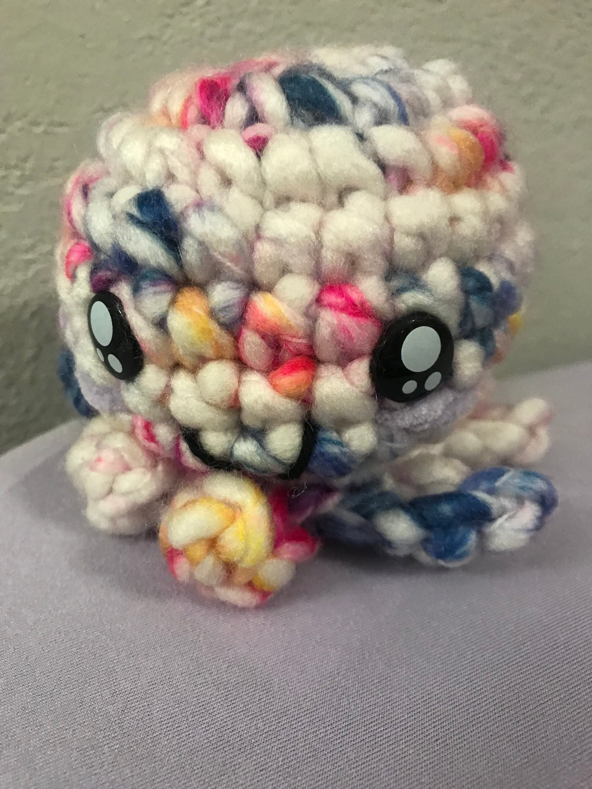 Crochet 4" Pastel Variegated Octopus SC #117